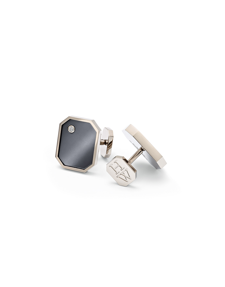 HIGH JEWELRY CUFF LINKS WITH DIAMONDS MADE BY HARRY WINSTON AND SHOT BY DAVID FILIBERTI